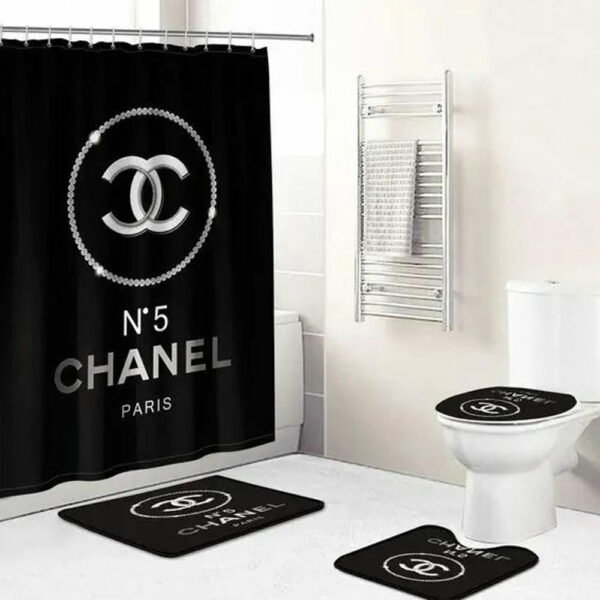 Chanel Paris Bathroom Set Luxury Fashion Brand Home Decor Bath Mat Hypebeast