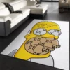 Gucci the simpsons Rectangle Rug Door Mat Fashion Brand Area Carpet Luxury Home Decor