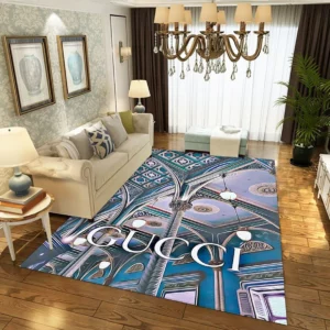 Gucci Rectangle Rug Area Carpet Luxury Door Mat Fashion Brand Home Decor