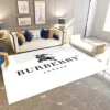 Burberry white Rectangle Rug Fashion Brand Door Mat Luxury Home Decor Area Carpet