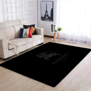 Burberry black Rectangle Rug Fashion Brand Luxury Area Carpet Home Decor Door Mat