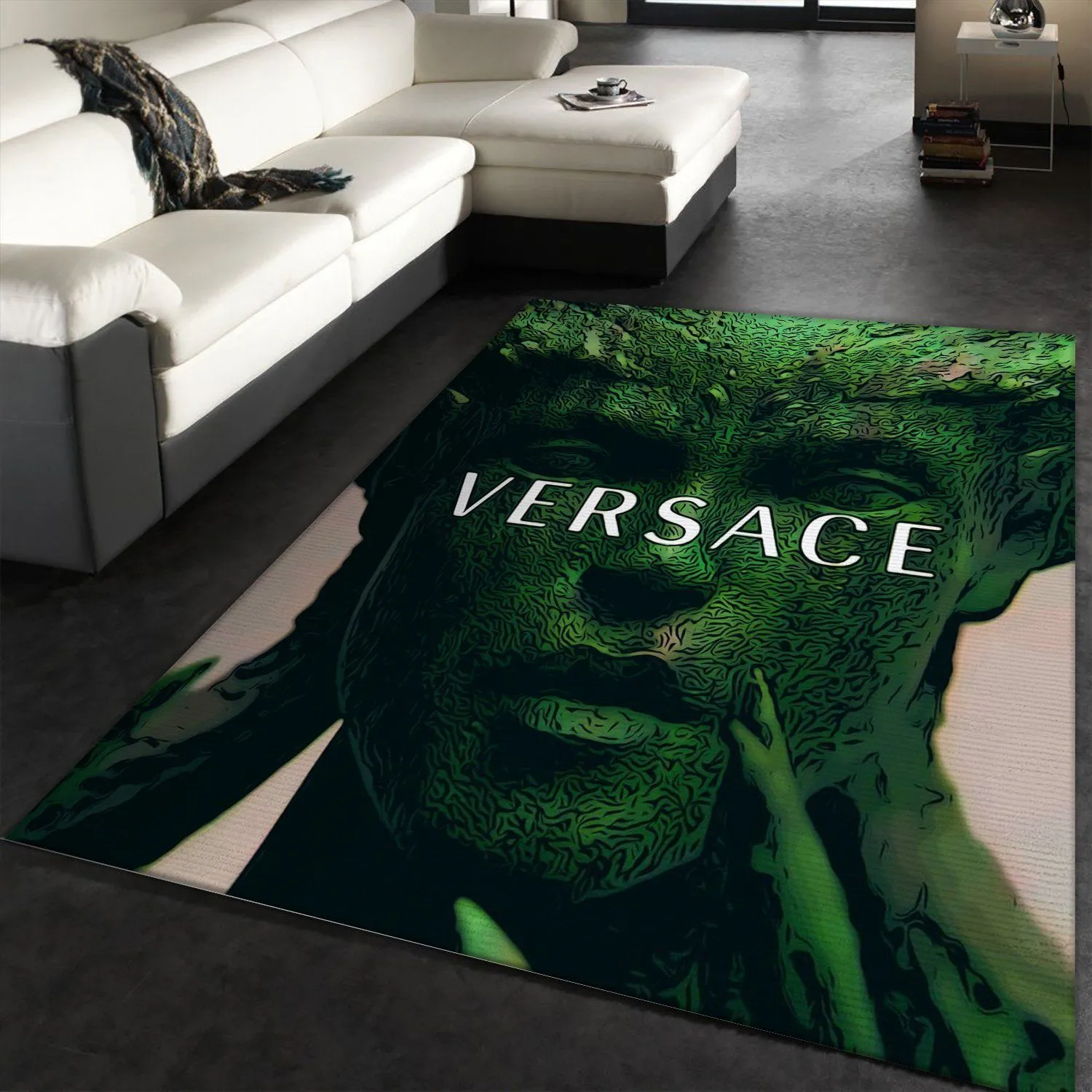 Versace medusahead Rectangle Rug Fashion Brand Area Carpet Door Mat Luxury Home Decor