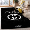 Gucci black marble marmor Rectangle Rug Door Mat Home Decor Fashion Brand Luxury Area Carpet