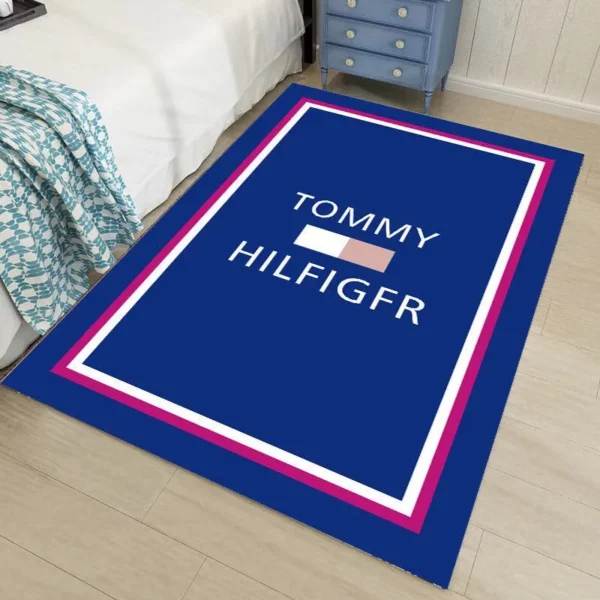 Tommy hilfiger Rectangle Rug Fashion Brand Home Decor Door Mat Area Carpet Luxury