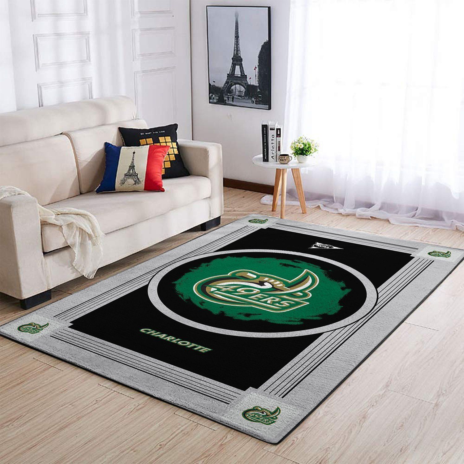 Charlotte Ers Ncaa Team Logo Nice Type 8414 Rug Area Carpet Living Room Home Decor