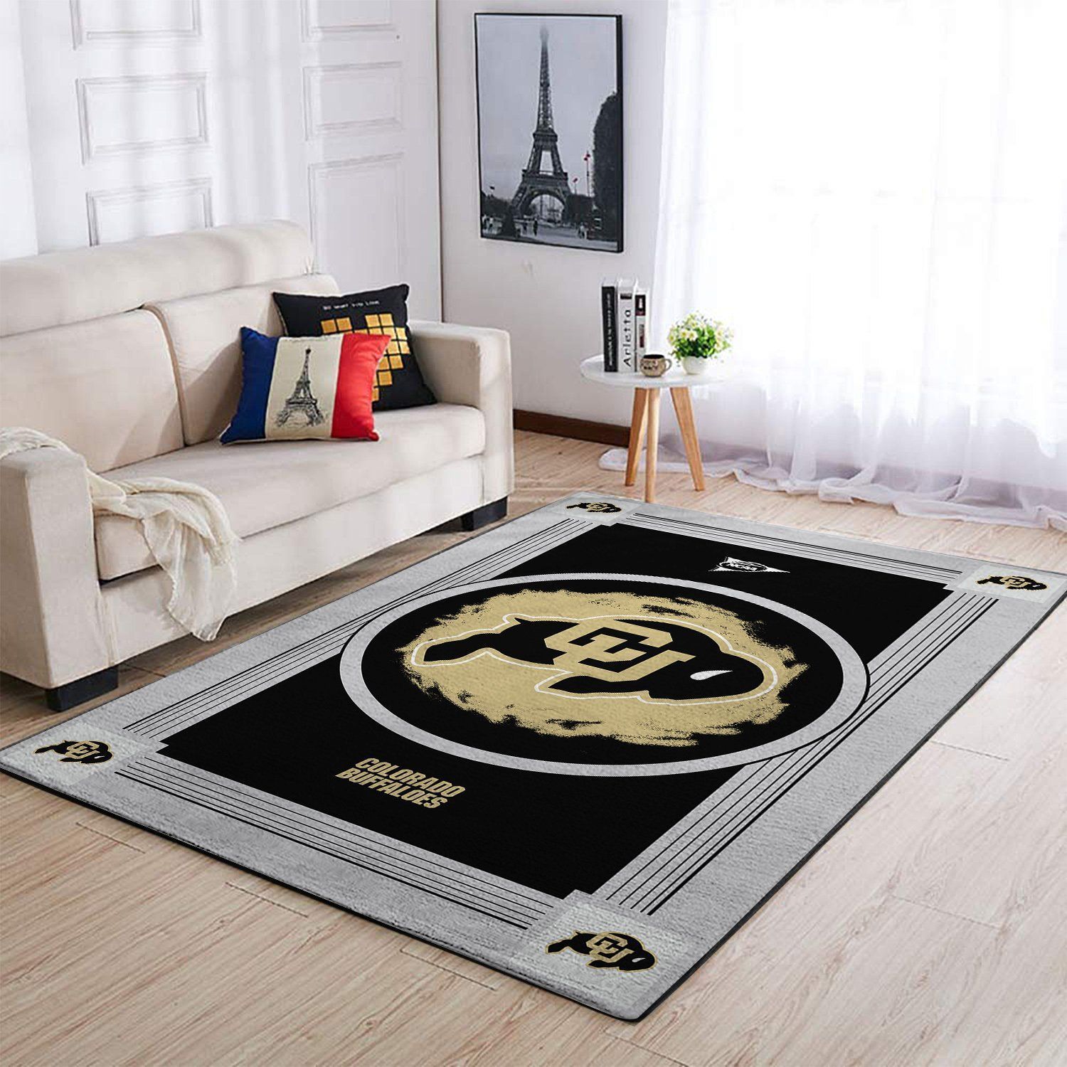 Colorado Buffaloes Ncaa Team Logo Nice Type 8417 Rug Home Decor Area Carpet Living Room