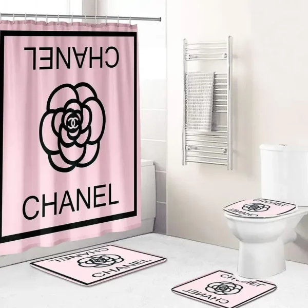 Chanel Bathroom Set Home Decor Bath Mat Luxury Fashion Brand Hypebeast