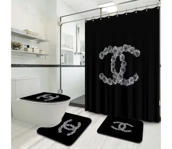 Chanel Bathroom Set Hypebeast Bath Mat Home Decor Luxury Fashion Brand