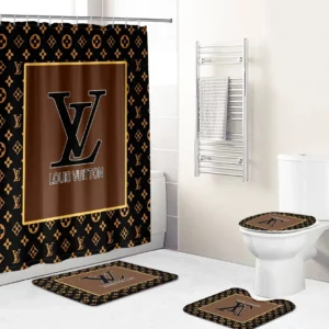 Louis Vuitton Bathroom Set Bath Mat Luxury Fashion Brand Hypebeast Home Decor