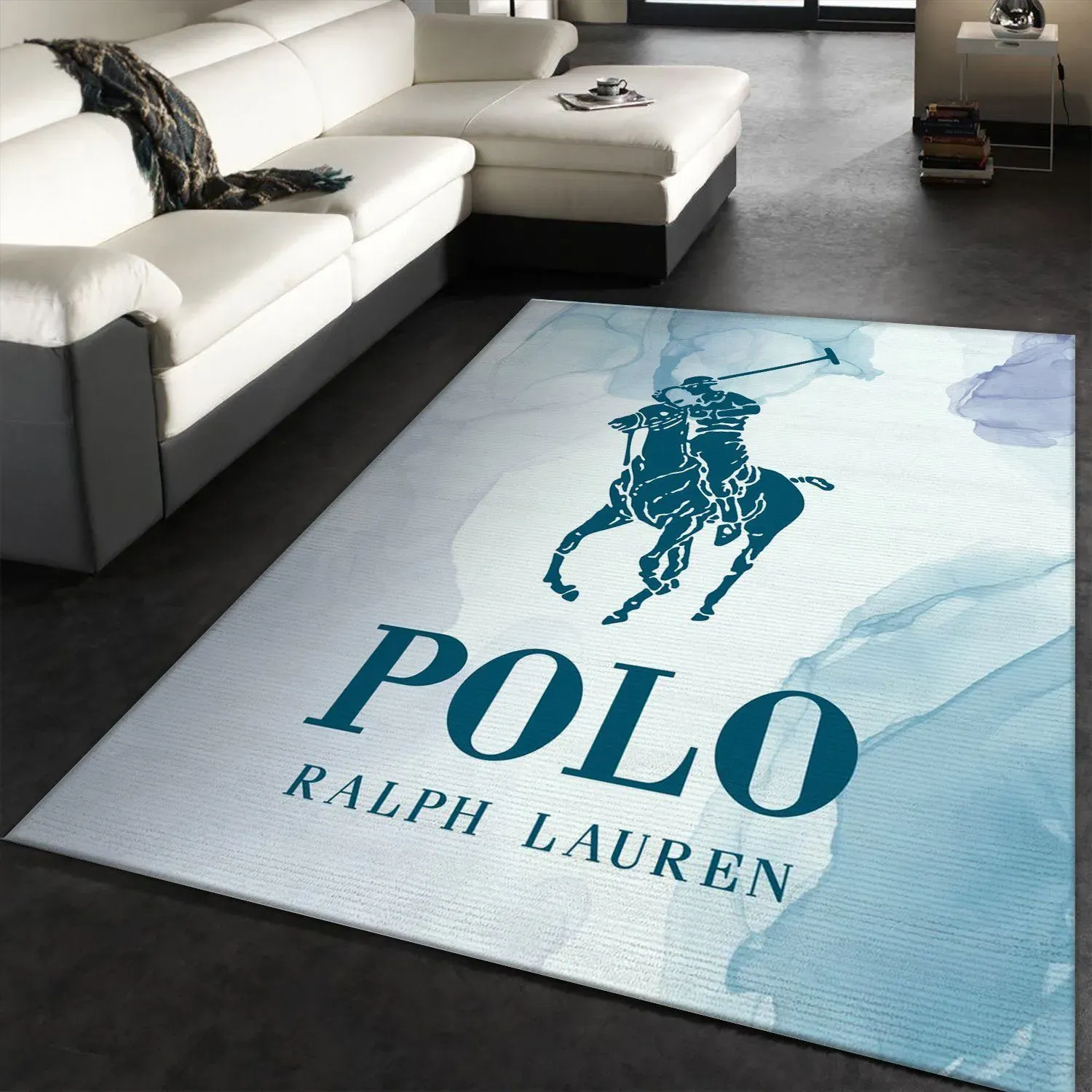 Ralph Lauren Rectangle Rug Luxury Fashion Brand Door Mat Home Decor Area Carpet