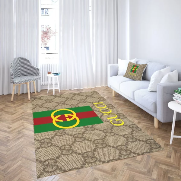 Gucci Rectangle Rug Door Mat Fashion Brand Home Decor Luxury Area Carpet