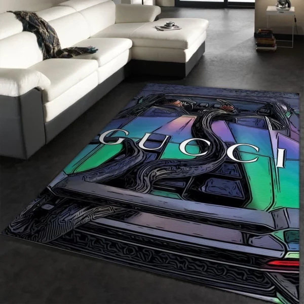 Gucci Rectangle Rug Area Carpet Door Mat Home Decor Luxury Fashion Brand