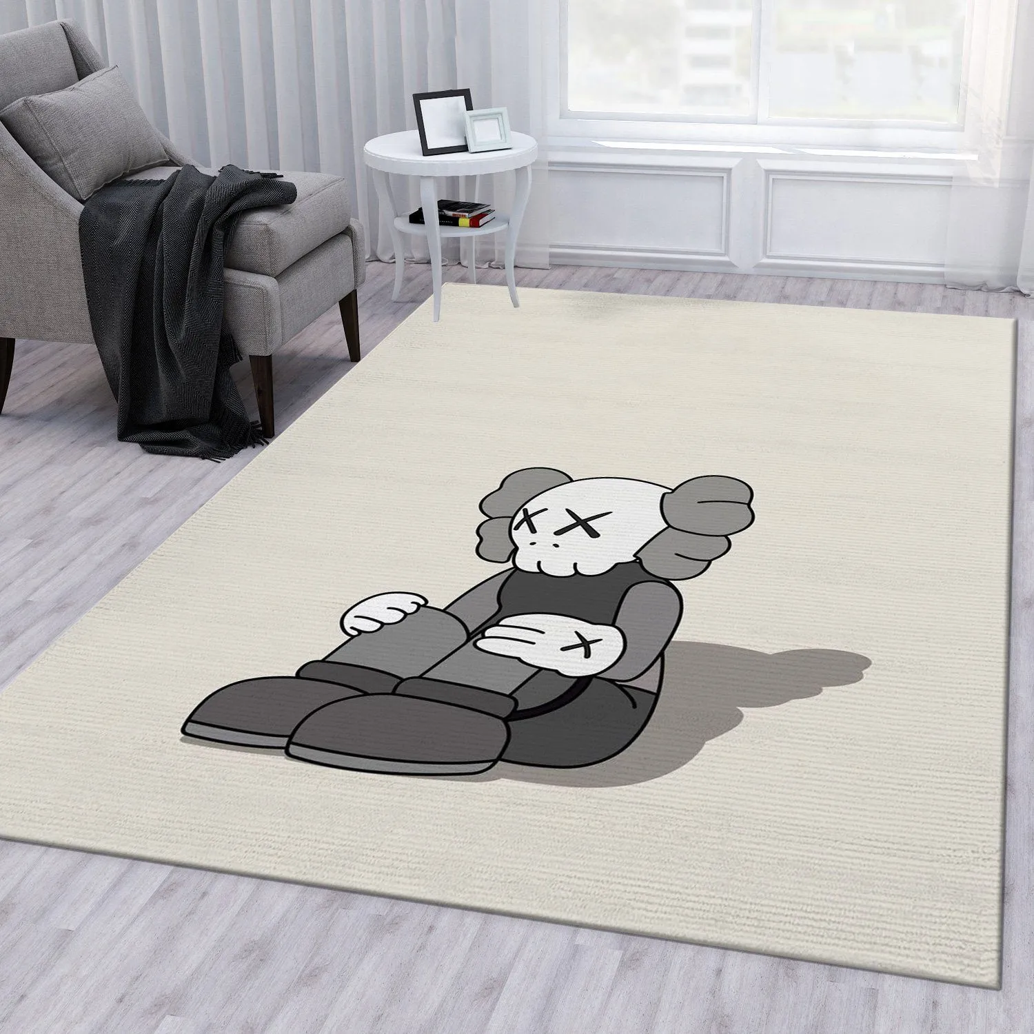 Kaws Illustration Rectangle Rug Area Carpet Door Mat Home Decor Luxury Fashion Brand