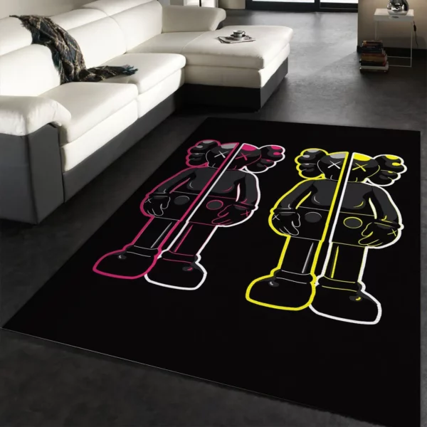 Kaws Rectangle Rug Area Carpet Fashion Brand Home Decor Luxury Door Mat