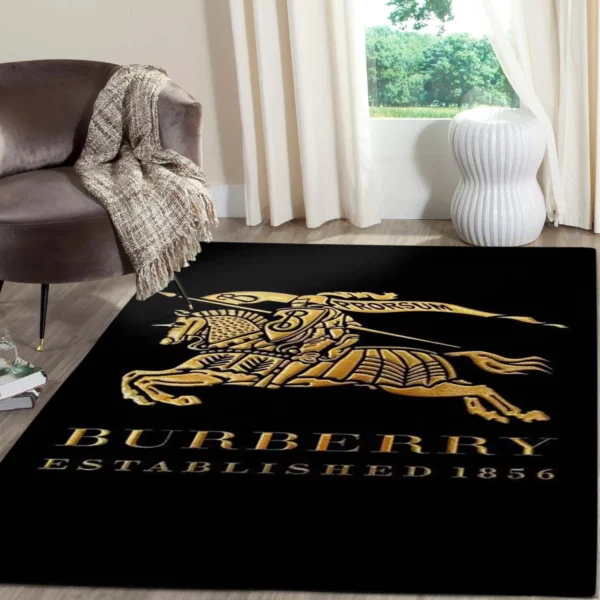 Burberry Big Rectangle Rug Home Decor Area Carpet Door Mat Luxury Fashion Brand