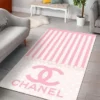 Chanel Pinky Beauty Rectangle Rug Home Decor Area Carpet Door Mat Luxury Fashion Brand