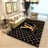 Louis Vuitton Paris Rectangle Rug Luxury Door Mat Area Carpet Fashion Brand Home Decor