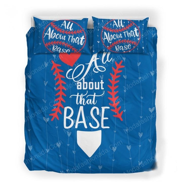 Love Baseball All About That Base Sport 21 Logo Type 1594 Bedding Sets Sporty Bedroom Home Decor