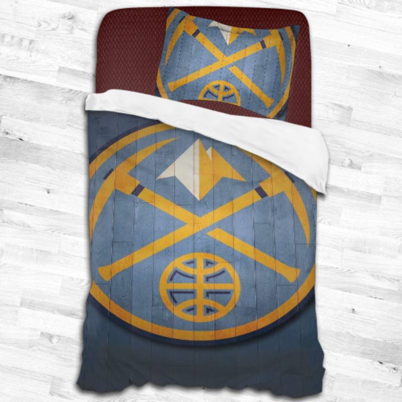 Nba Denver Nuggets Logo Type 1697 Bedding Sets Sporty Bedroom Home Decor