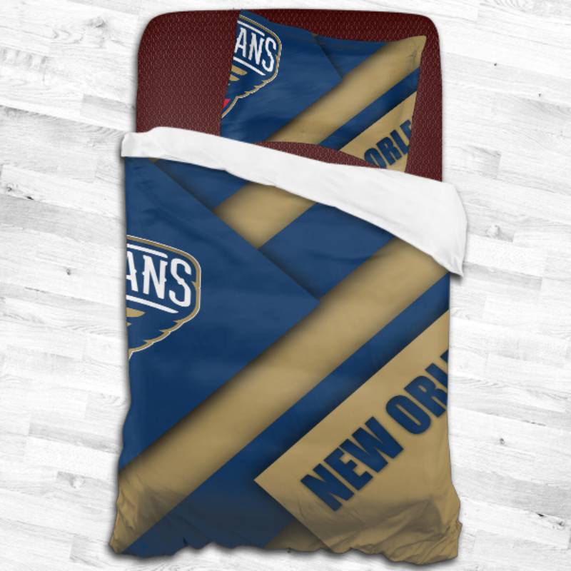 New Orleans Pelicans Logo Type 1776 Bedding Sets Sporty Bedroom Home Decor