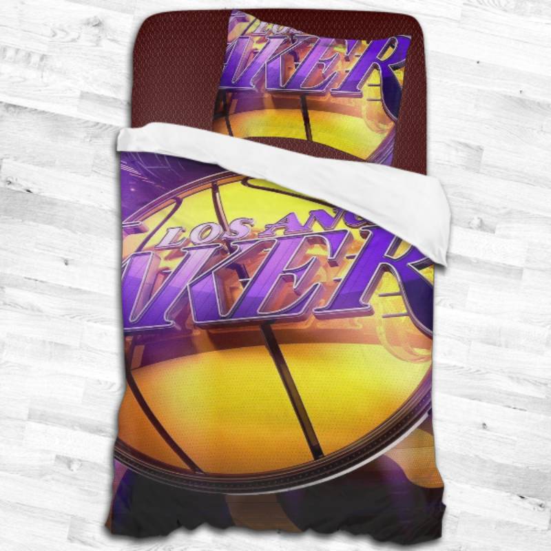 Nba Los Angeles Lakers Logo Type 1822 Bedding Sets Sporty Bedroom Home Decor