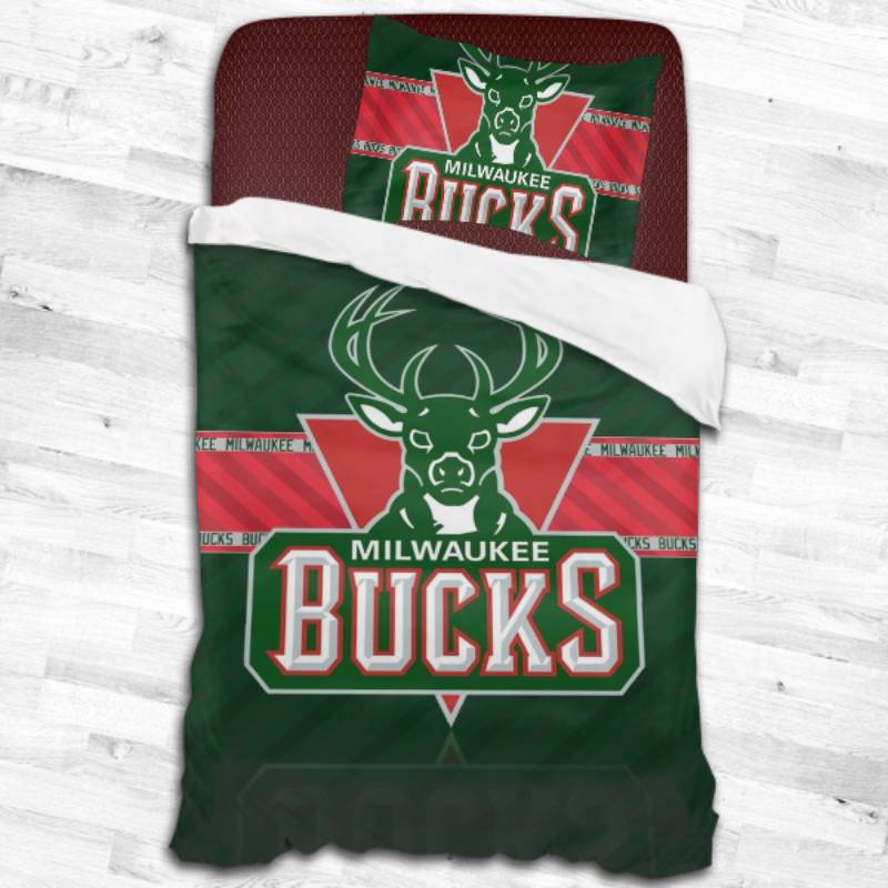 Nba Milwaukee Bucks Logo Type 1829 Bedding Sets Sporty Bedroom Home Decor