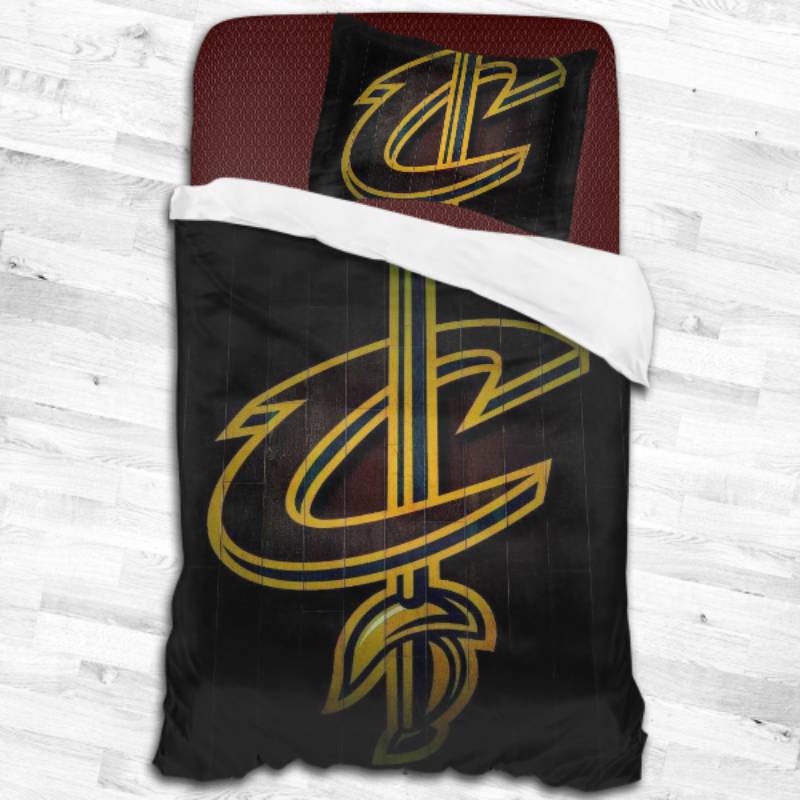 Nba Cleveland Cavaliers Logo Type 1830 Bedding Sets Sporty Bedroom Home Decor
