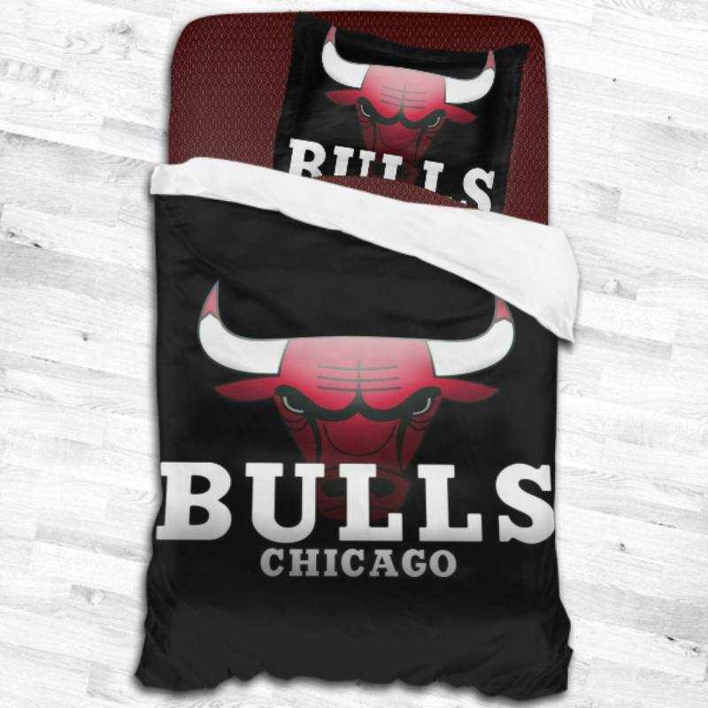 Chicago Bulls Logo Type 1852 Bedding Sets Sporty Bedroom Home Decor