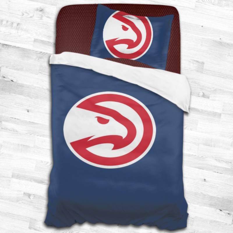 Nba Atlanta Hawks Logo Type 1876 Bedding Sets Sporty Bedroom Home Decor