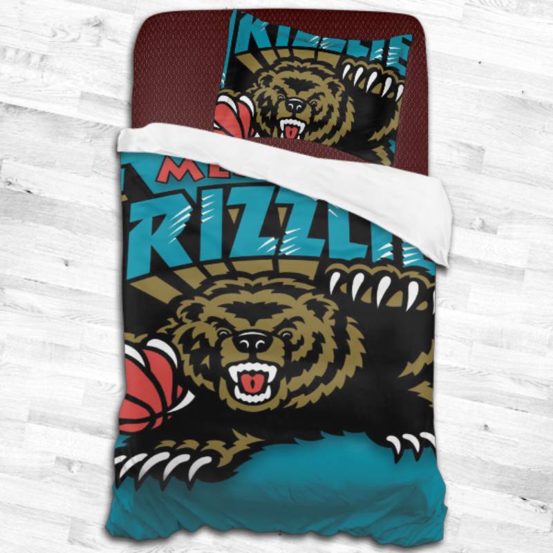 Nba Memphis Grizzlies Logo Type 1889 Bedding Sets Sporty Bedroom Home Decor