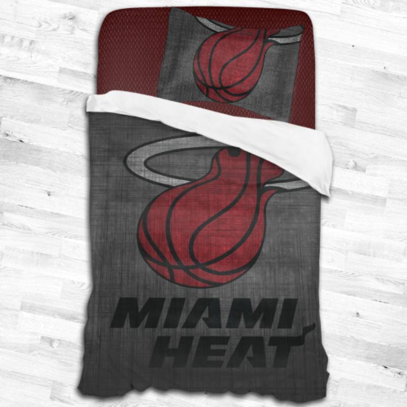 Nba Miami Heat Logo Type 1891 Bedding Sets Sporty Bedroom Home Decor