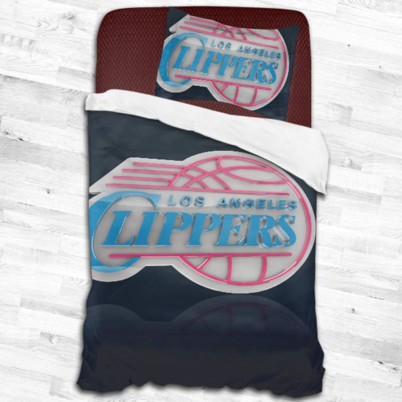 Nba La Clippers Logo Type 1892 Bedding Sets Sporty Bedroom Home Decor