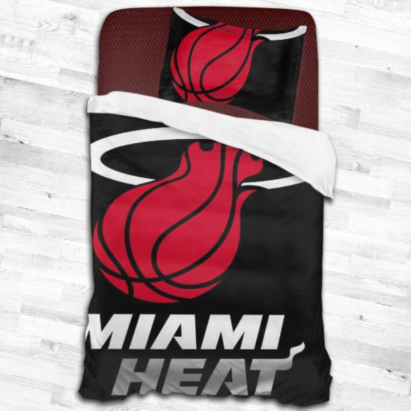 Nba Miami Heat Logo Type 1895 Bedding Sets Sporty Bedroom Home Decor