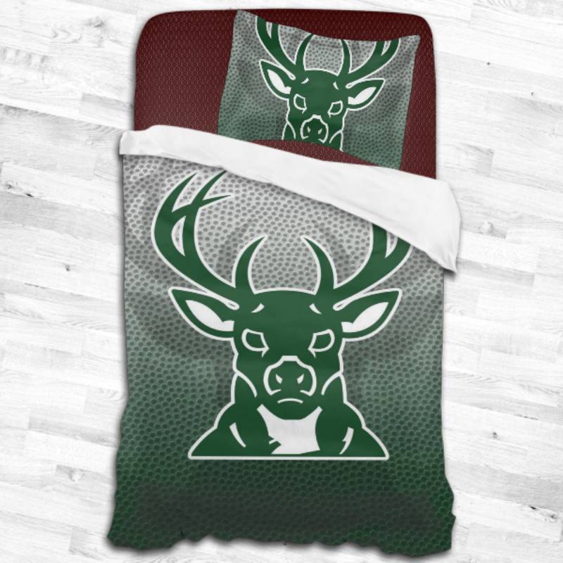 Nba Milwaukee Bucks Logo Type 1897 Bedding Sets Sporty Bedroom Home Decor