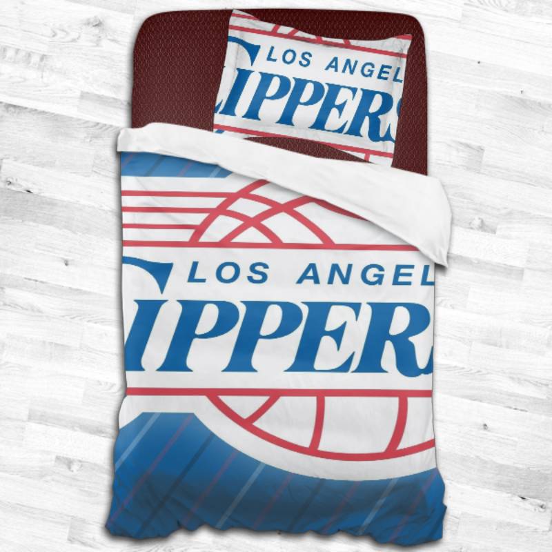 Nba La Clippers Logo Type 1960 Bedding Sets Sporty Bedroom Home Decor