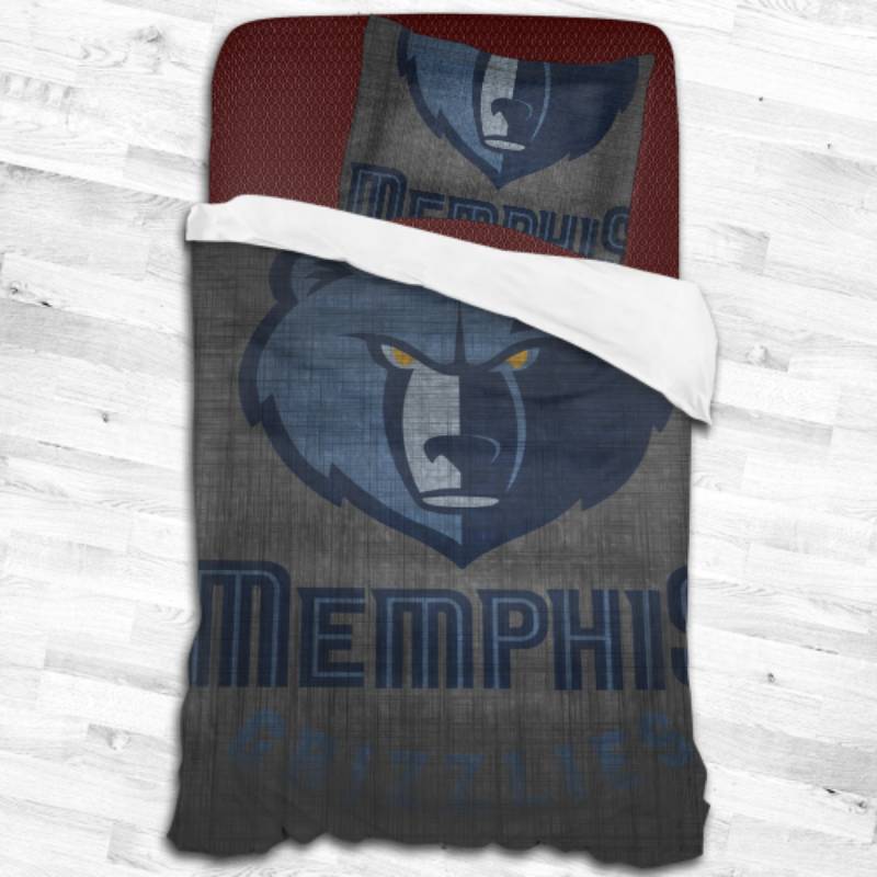 Nba Memphis Grizzlies Logo Type 1963 Bedding Sets Sporty Bedroom Home Decor