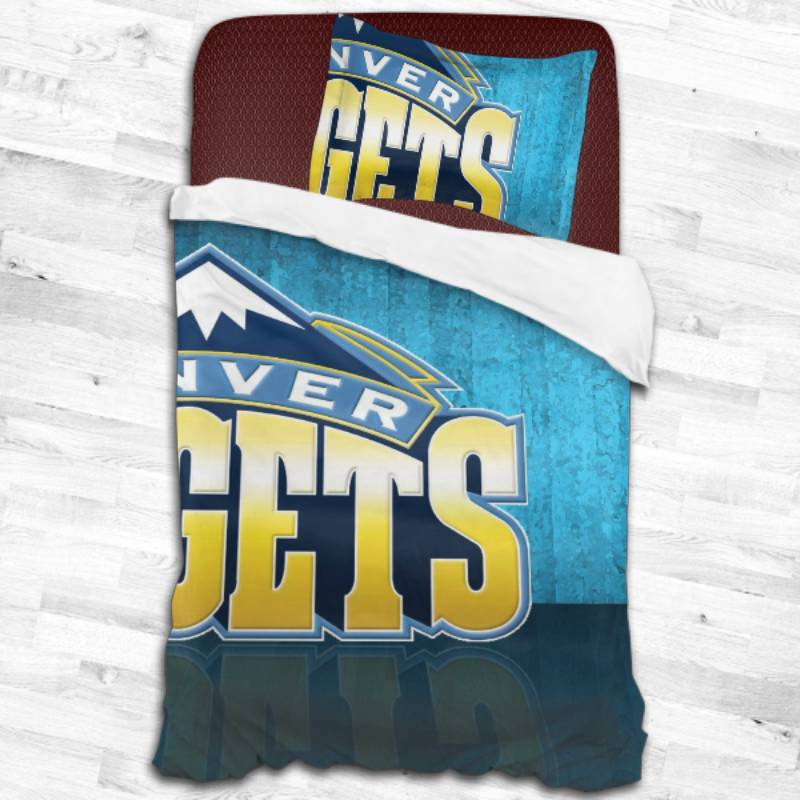 Nba Denver Nuggets Logo Type 2020 Bedding Sets Sporty Bedroom Home Decor