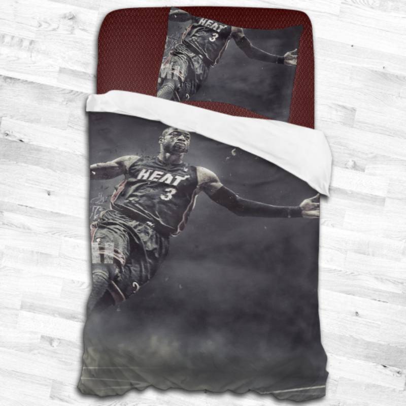 Nba Miami Heat Logo Type 2100 Bedding Sets Sporty Bedroom Home Decor