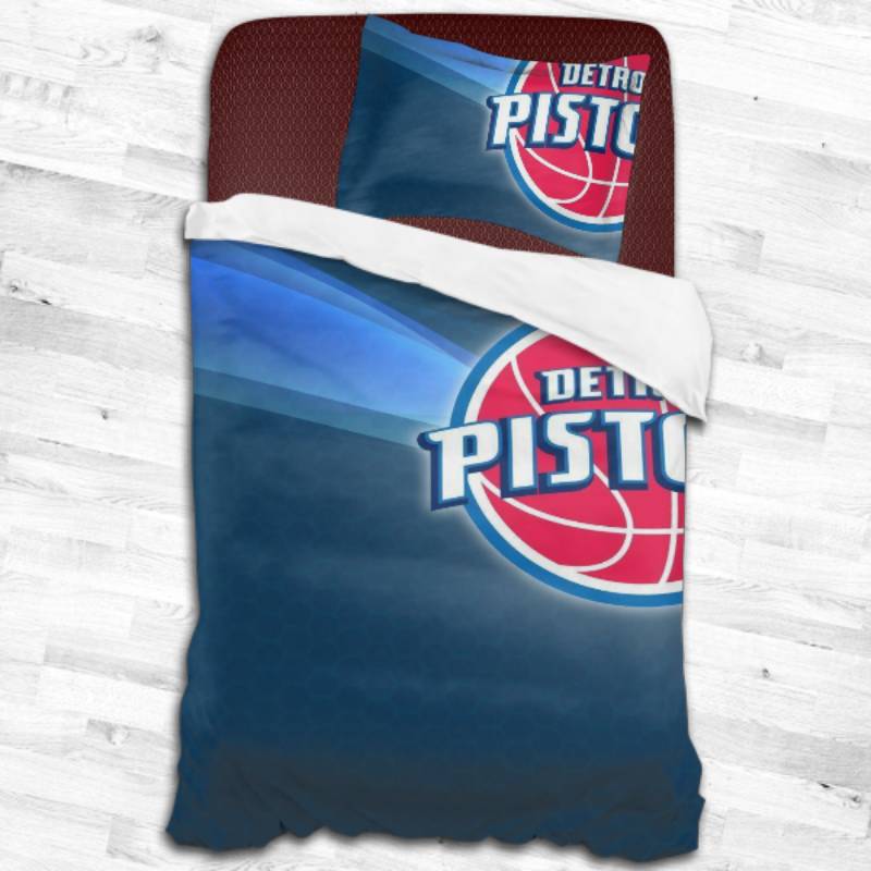 Detroit Pistons Logo Type 2125 Bedding Sets Sporty Bedroom Home Decor