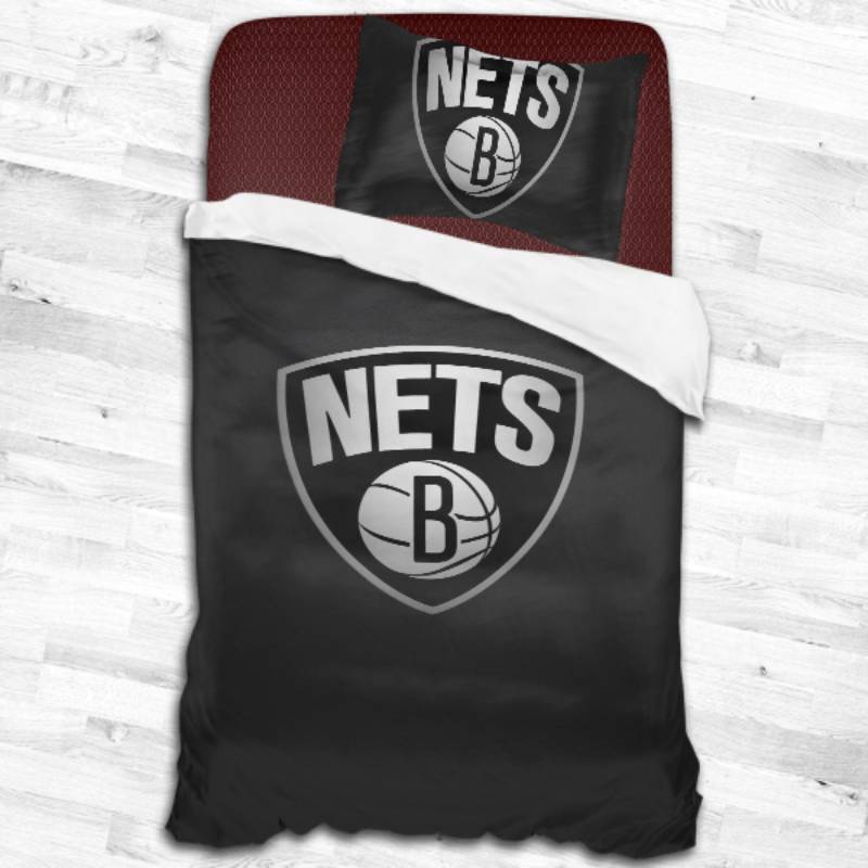 Brooklyn Nets Logo Type 2186 Bedding Sets Sporty Bedroom Home Decor