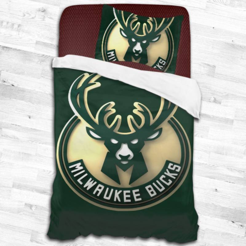Milwaukee Bucks Logo Type 2203 Bedding Sets Sporty Bedroom Home Decor