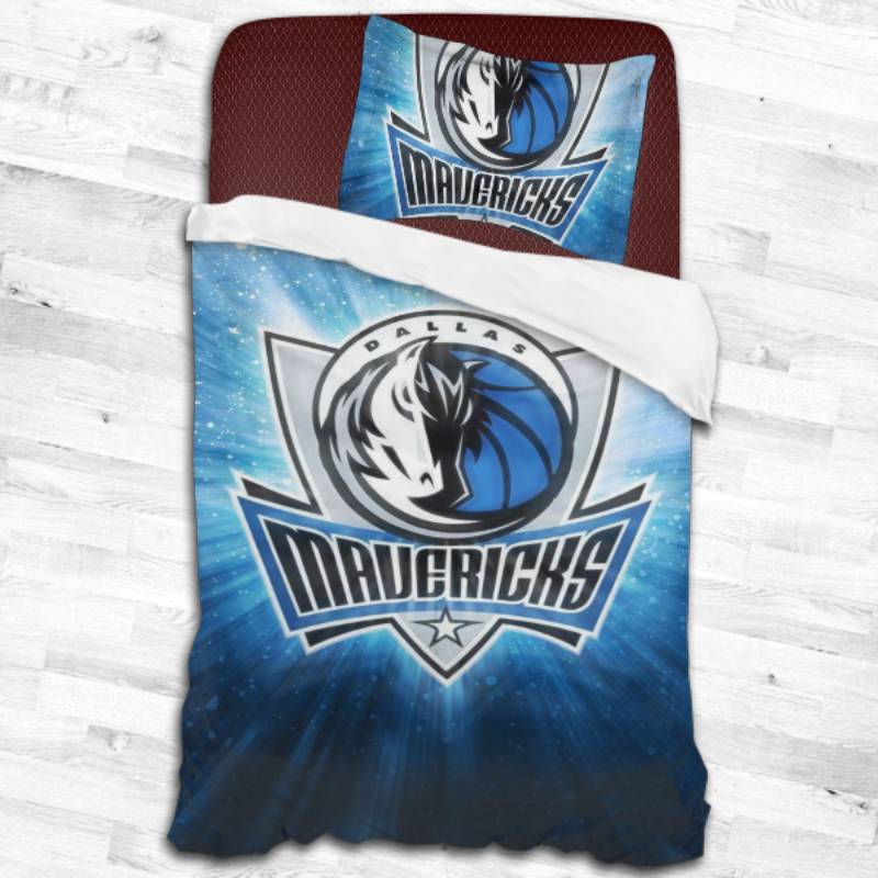 Nba Dallas Mavericks Logo Type 2210 Bedding Sets Sporty Bedroom Home Decor