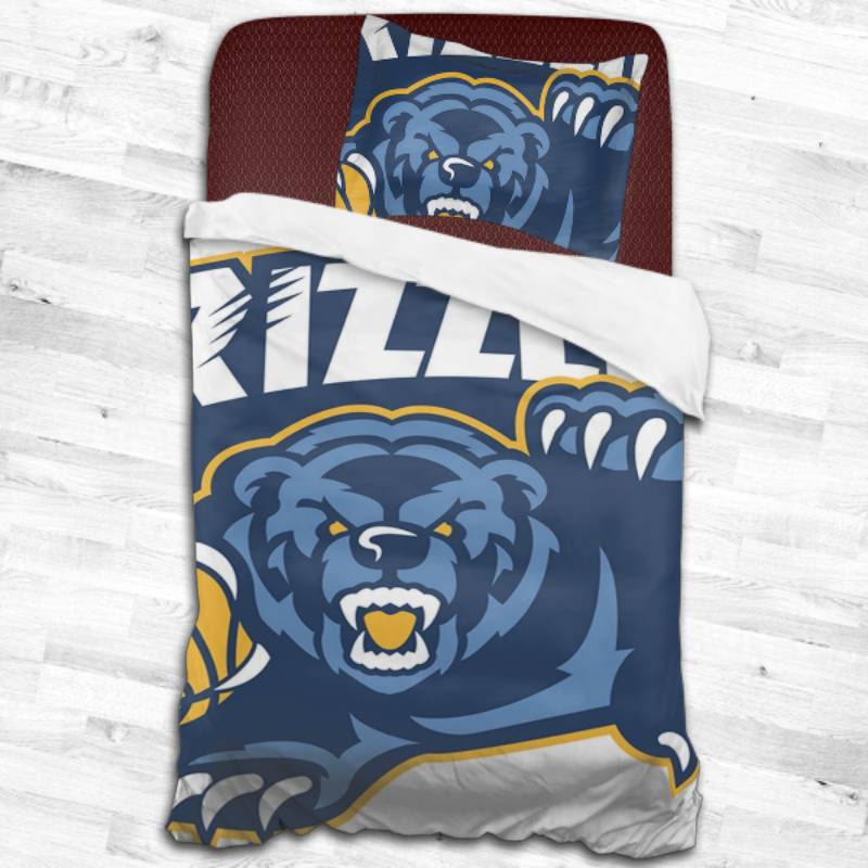 Nba Memphis Grizzlies Logo Type 2212 Bedding Sets Sporty Bedroom Home Decor