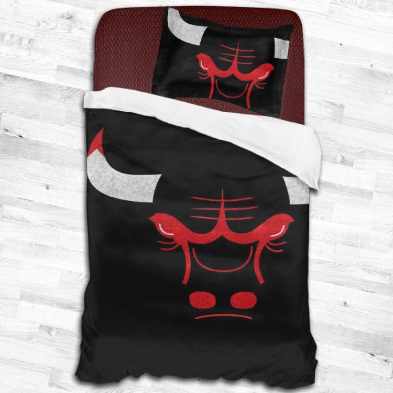 Nba Chicago Bulls Logo Type 2263 Bedding Sets Sporty Bedroom Home Decor
