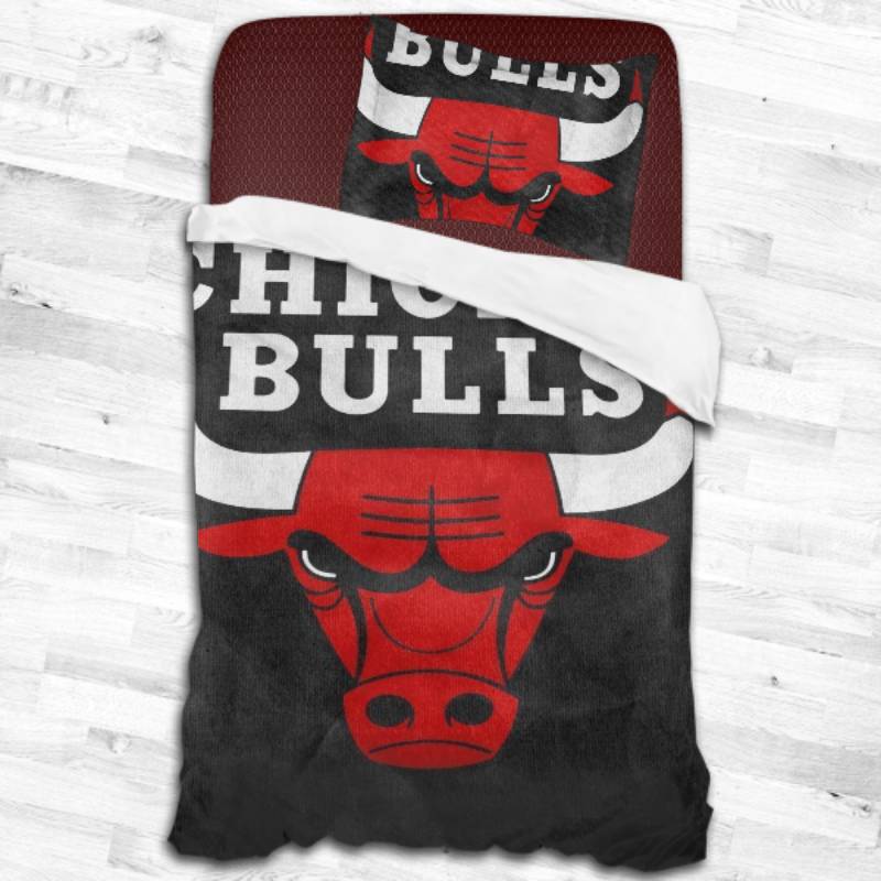 Nba Chicago Bulls Logo Type 2264 Bedding Sets Sporty Bedroom Home Decor