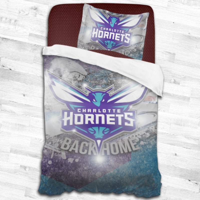 Nba Charlotte Hornets Logo Type 2265 Bedding Sets Sporty Bedroom Home Decor