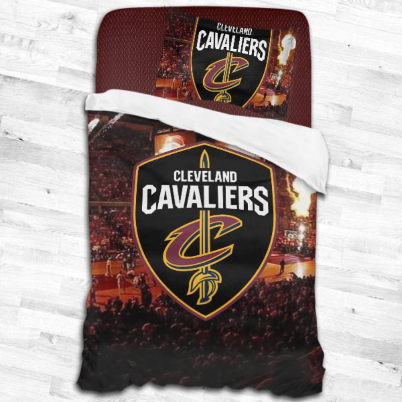 Nba Cleveland Cavaliers Logo Type 2266 Bedding Sets Sporty Bedroom Home Decor