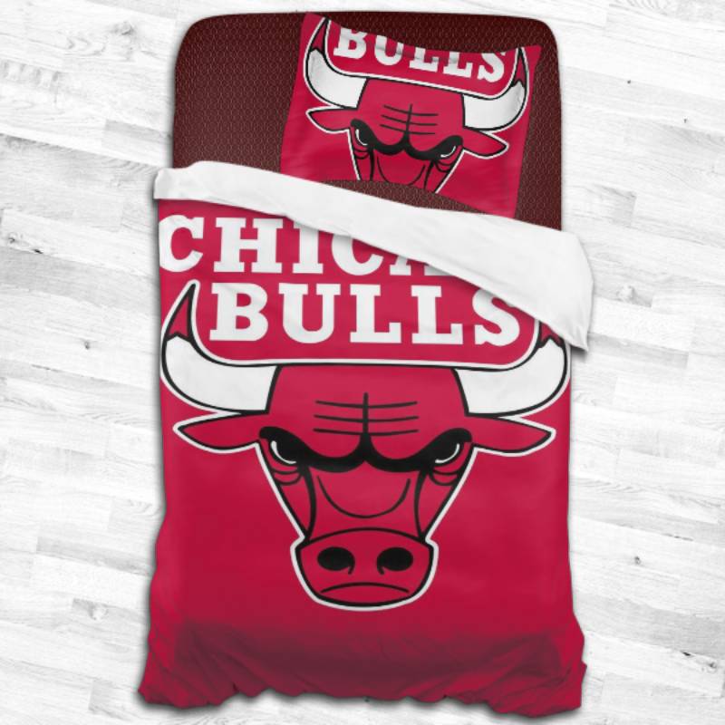 Nba Chicago Bulls Logo Type 2267 Bedding Sets Sporty Bedroom Home Decor