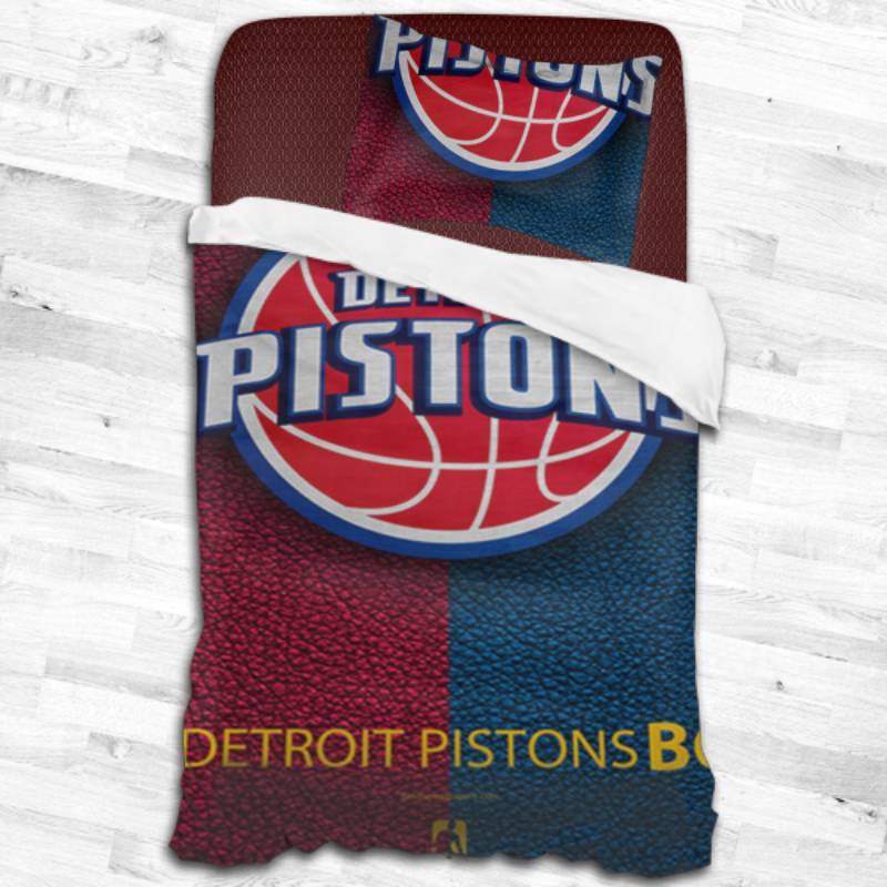 Nba Detroit Pistons Logo Type 2270 Bedding Sets Sporty Bedroom Home Decor