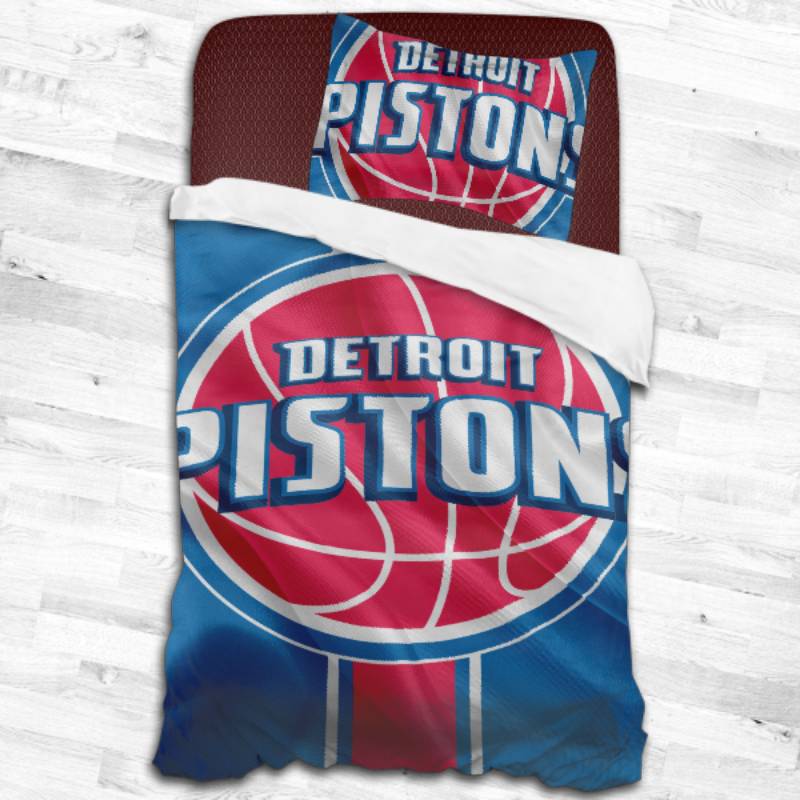 Nba Detroit Pistons Logo Type 2271 Bedding Sets Sporty Bedroom Home Decor